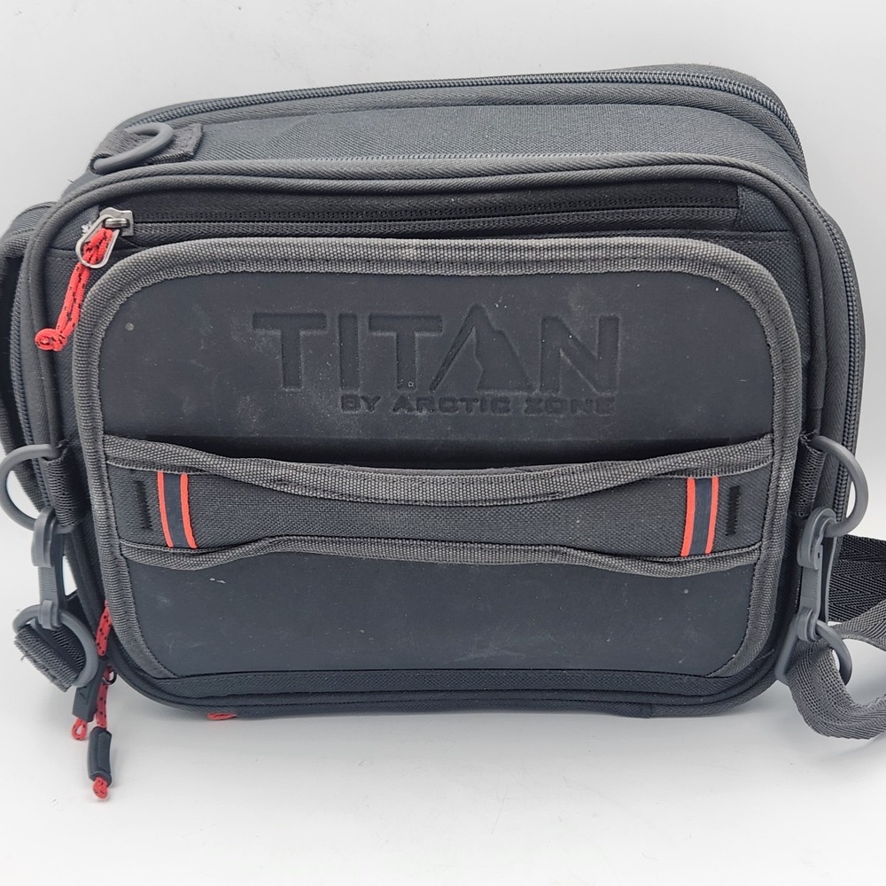 Arctic Zone Titan Deep Freeze Insulated Lunch Cooler‎ Bag Black Travel Fridge